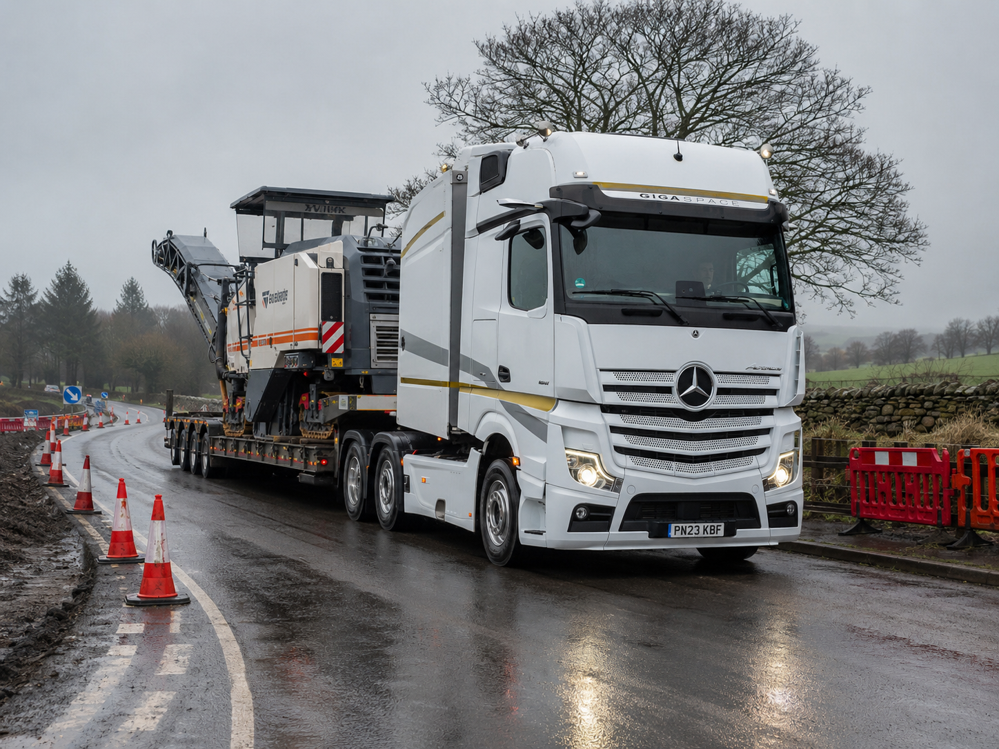 Commercial truck at Heathwood