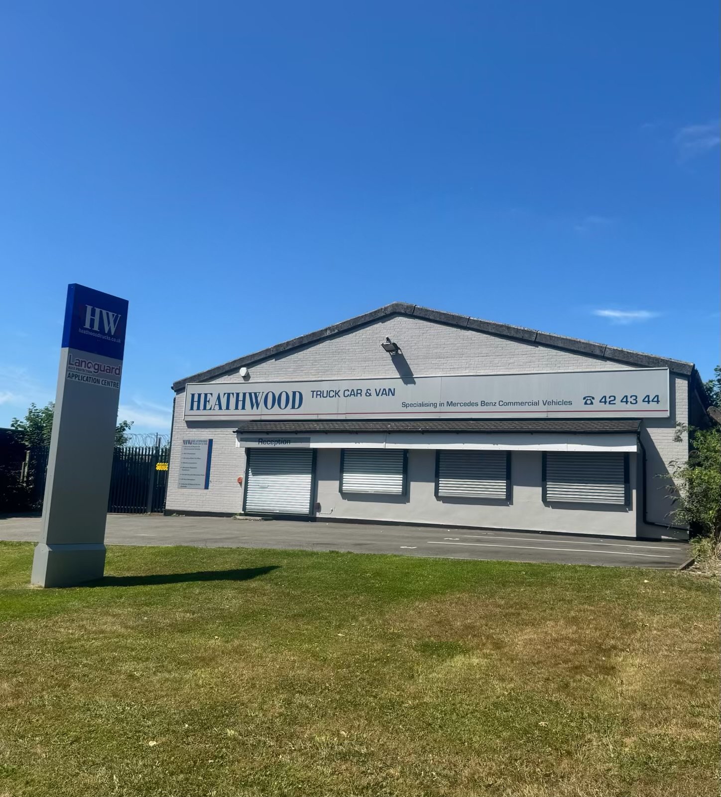 Heathwood Trucks workshop exterior in Norwich